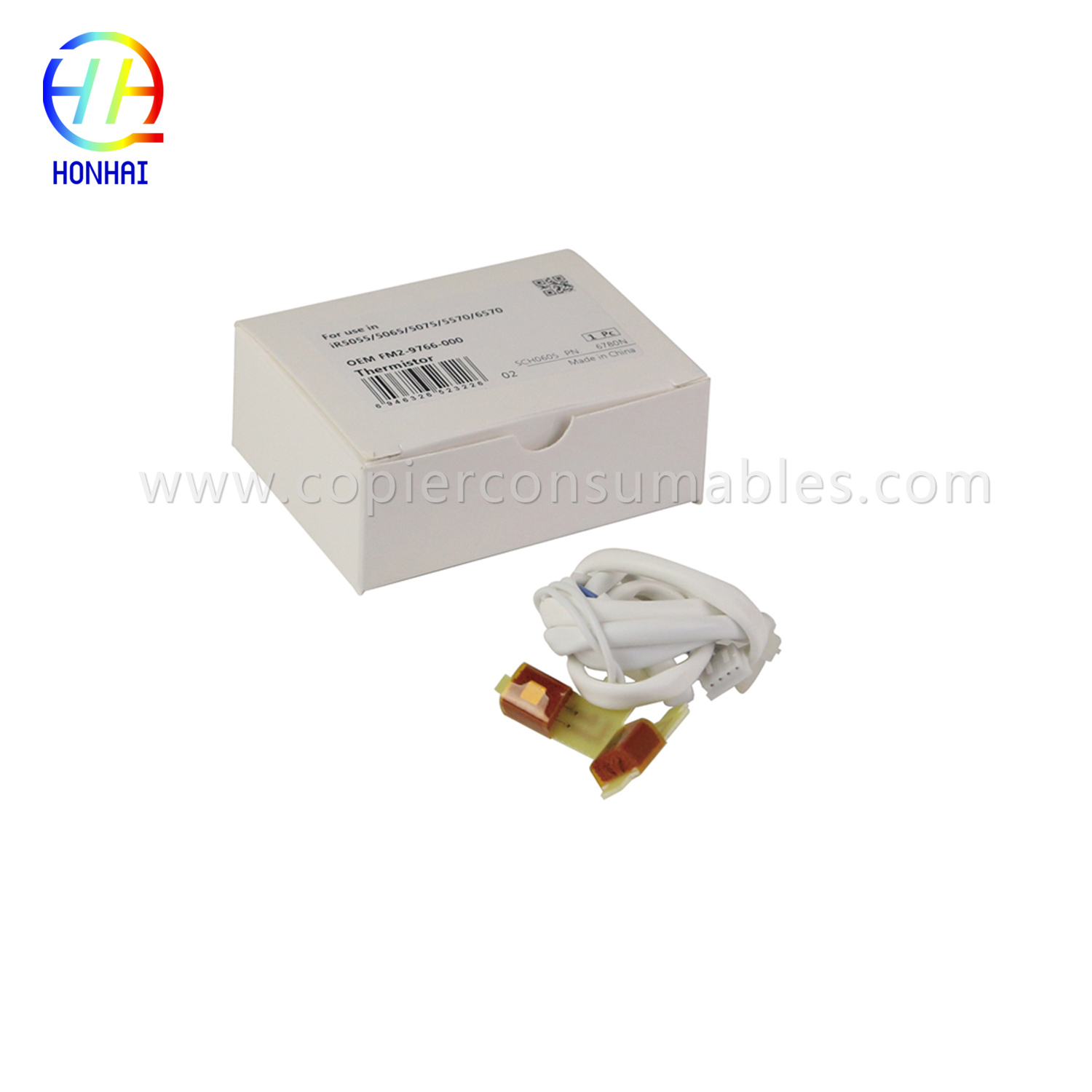 Canon imageRUNNER 5050 5055 5065 5070 5075 5570 6570 (FM2-9766-000 FK2-0809-000 FK2-5252-000) үшін термобекіткіш термистор (негізгі және ысырма) (1)