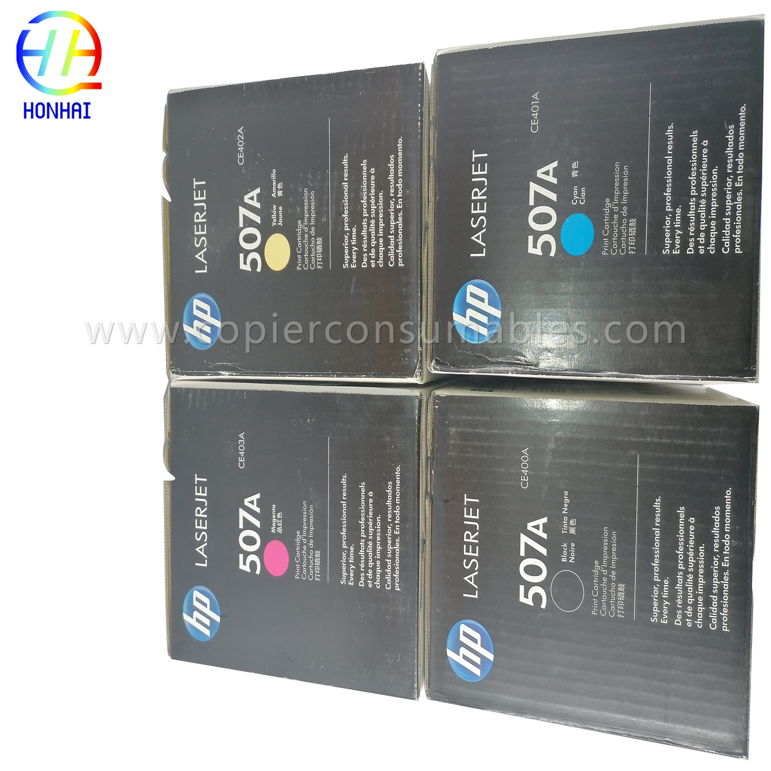 Cartucho de tinta (conjunto) para HP HP 507A CE400ACE401ACE402ACE403A M575dn,M575f,M575c,M570dn,M570dw,M551dn,M551n,M551xh(2)