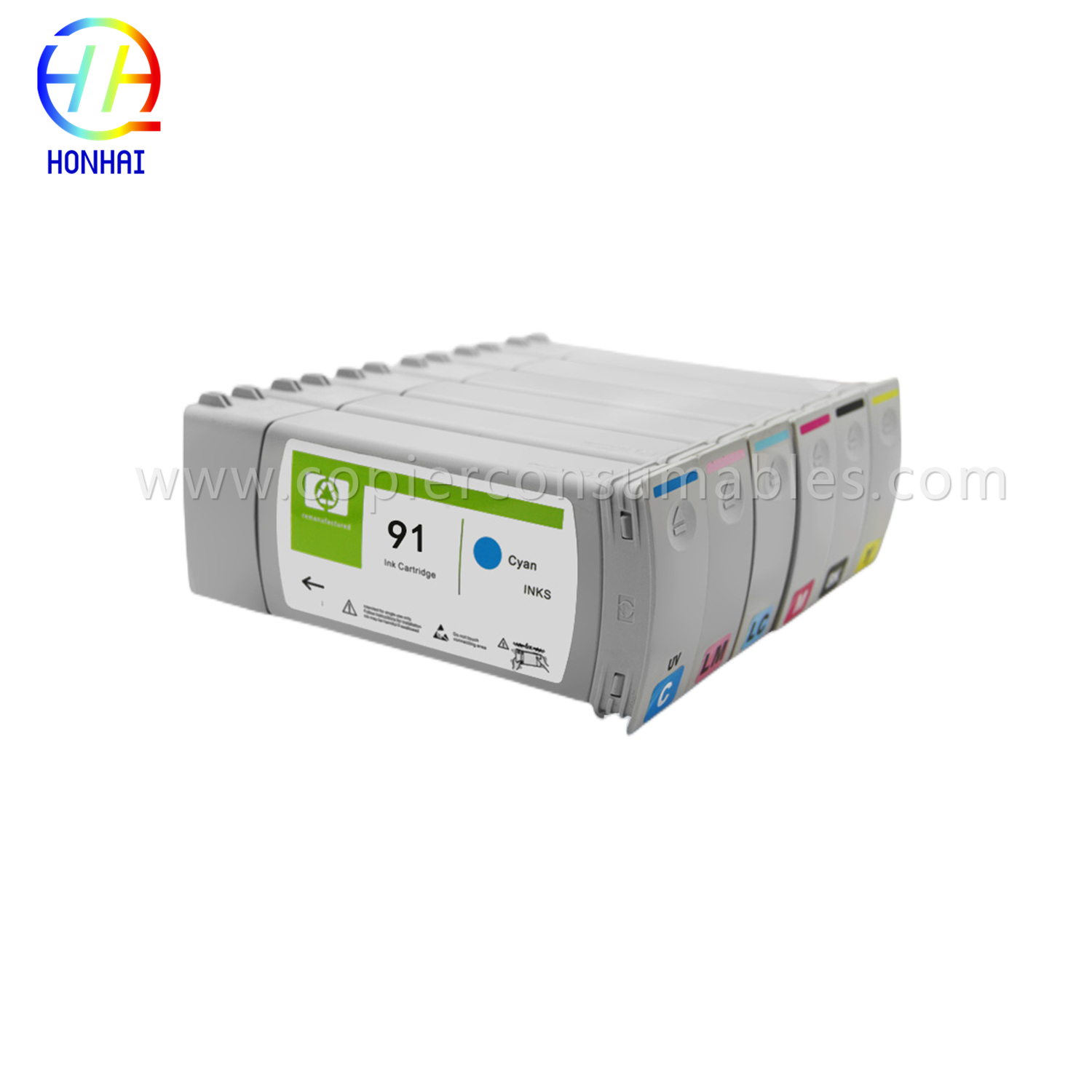 Bagong Tunay na Ink Cartridge para sa HP Designjet Z6100 (91 C9464A C9469A C9471 C9518) (2)