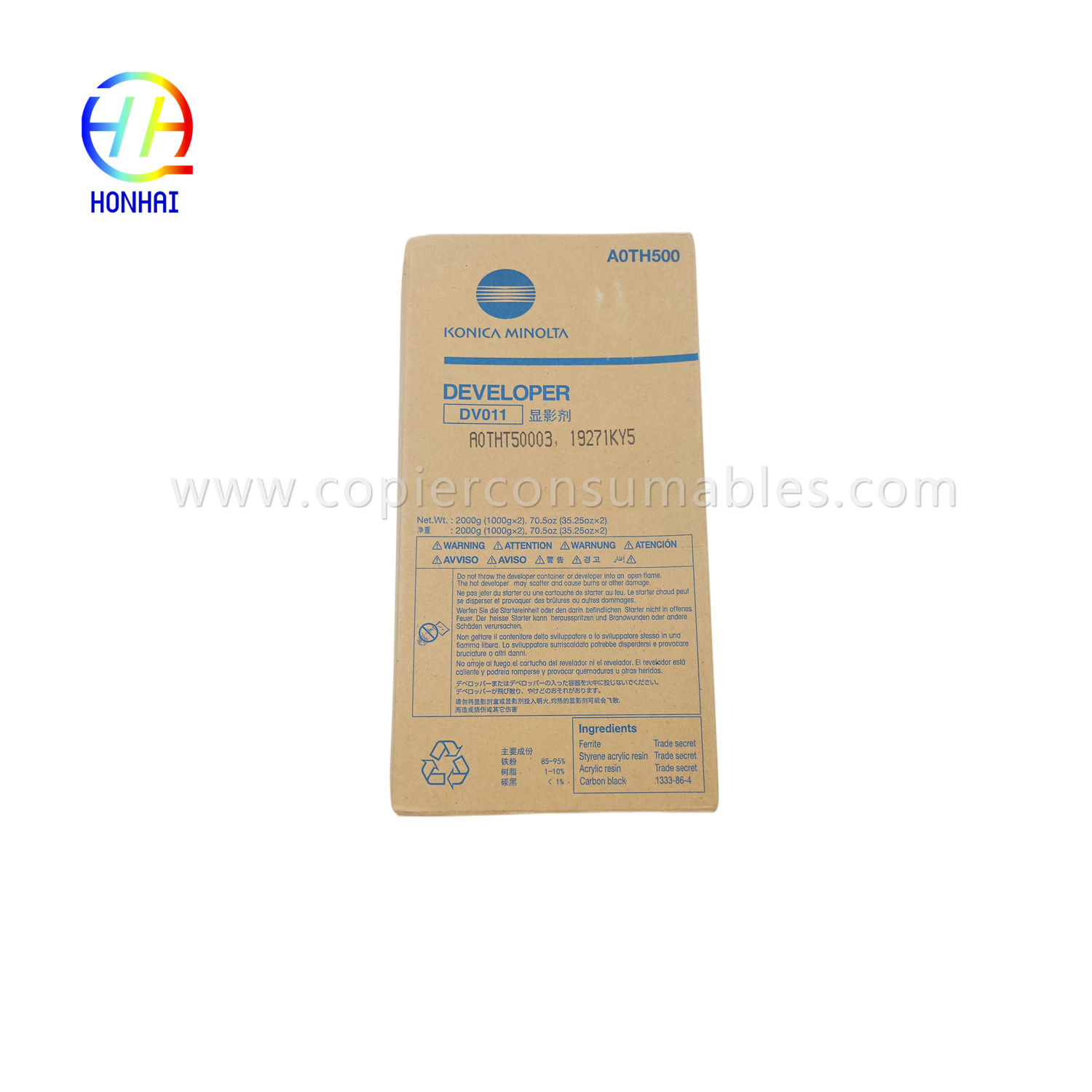 Horumariyaha asalka ah ee madow ee Konica Minolta DV-011 PRESS 1052 1250 1250P bizhub Pro 1051 1200 1200 P951 (3)