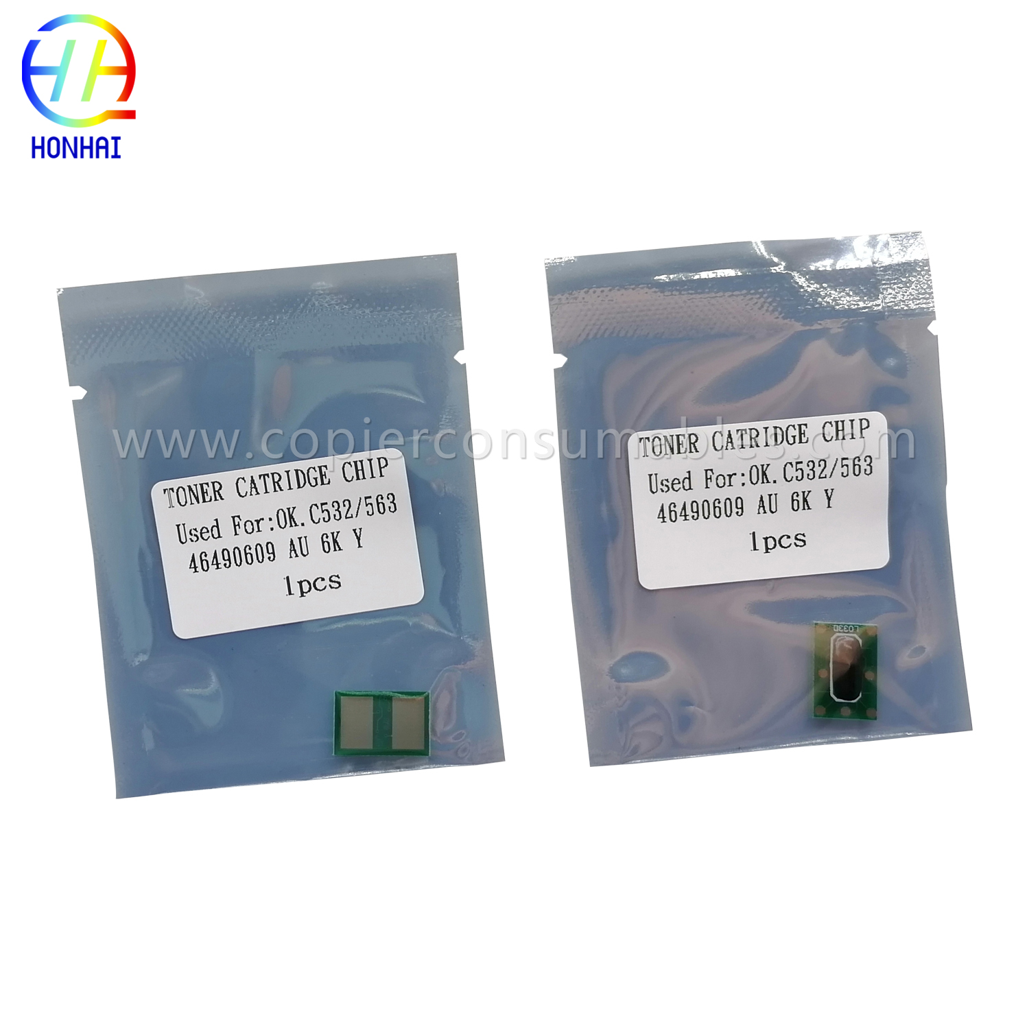 Toner Cartridge Chip for OKI C532DN MC573DN 6K 46490610 46490611 46490609 46490612(4) 拷贝