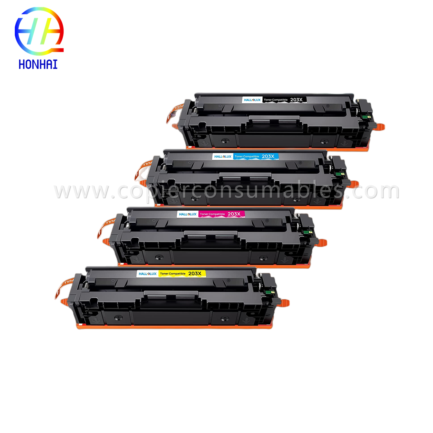 Kartrid Toner pikeun HP Color Laserjet PRO M254DN M254dw M254nw M280nw M281cdw M281fdn M281fdw (203A CF543A)