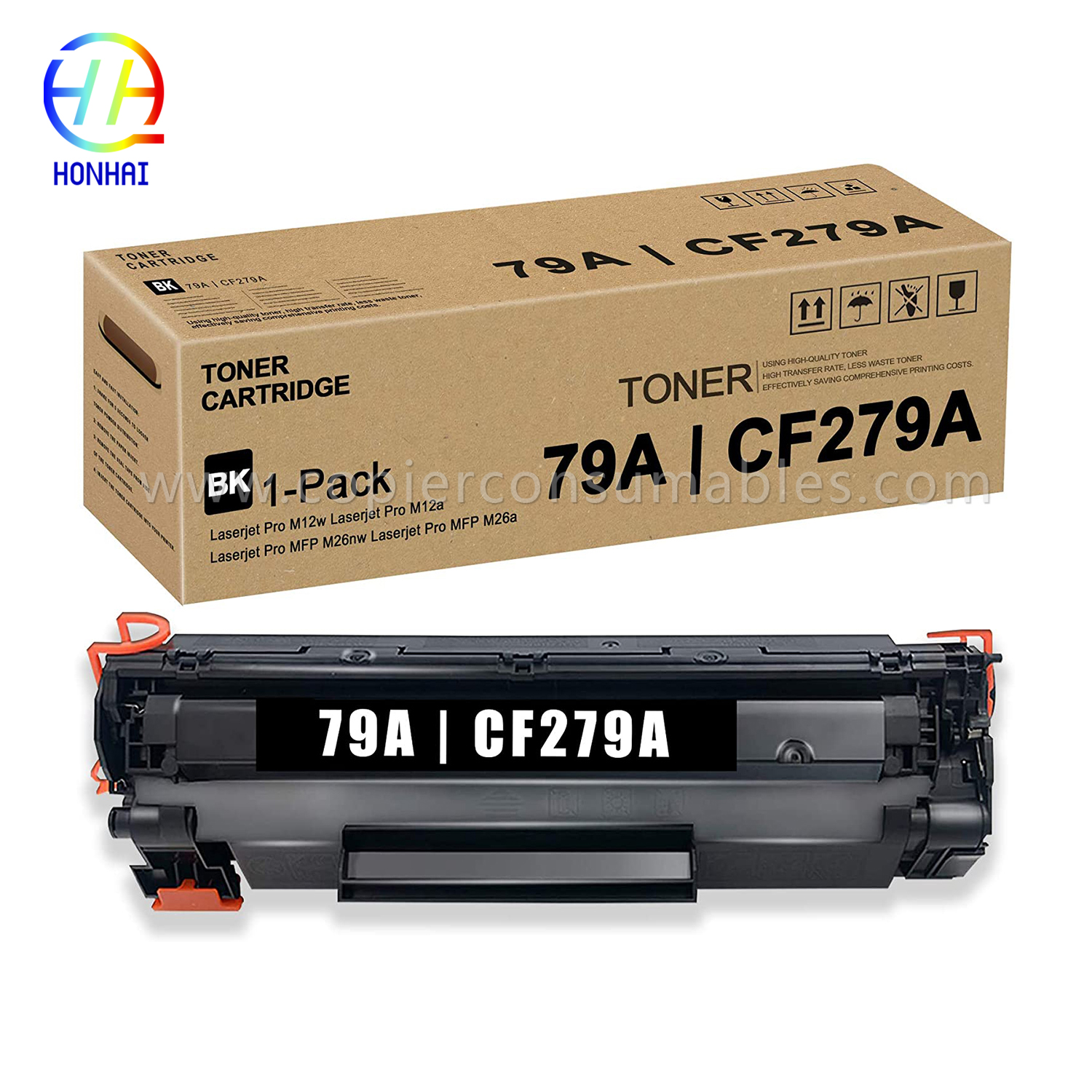Toner Cartridge ya HP Laserjet PRO M12W Mfp M26 M26nw (CF279A) 拷贝