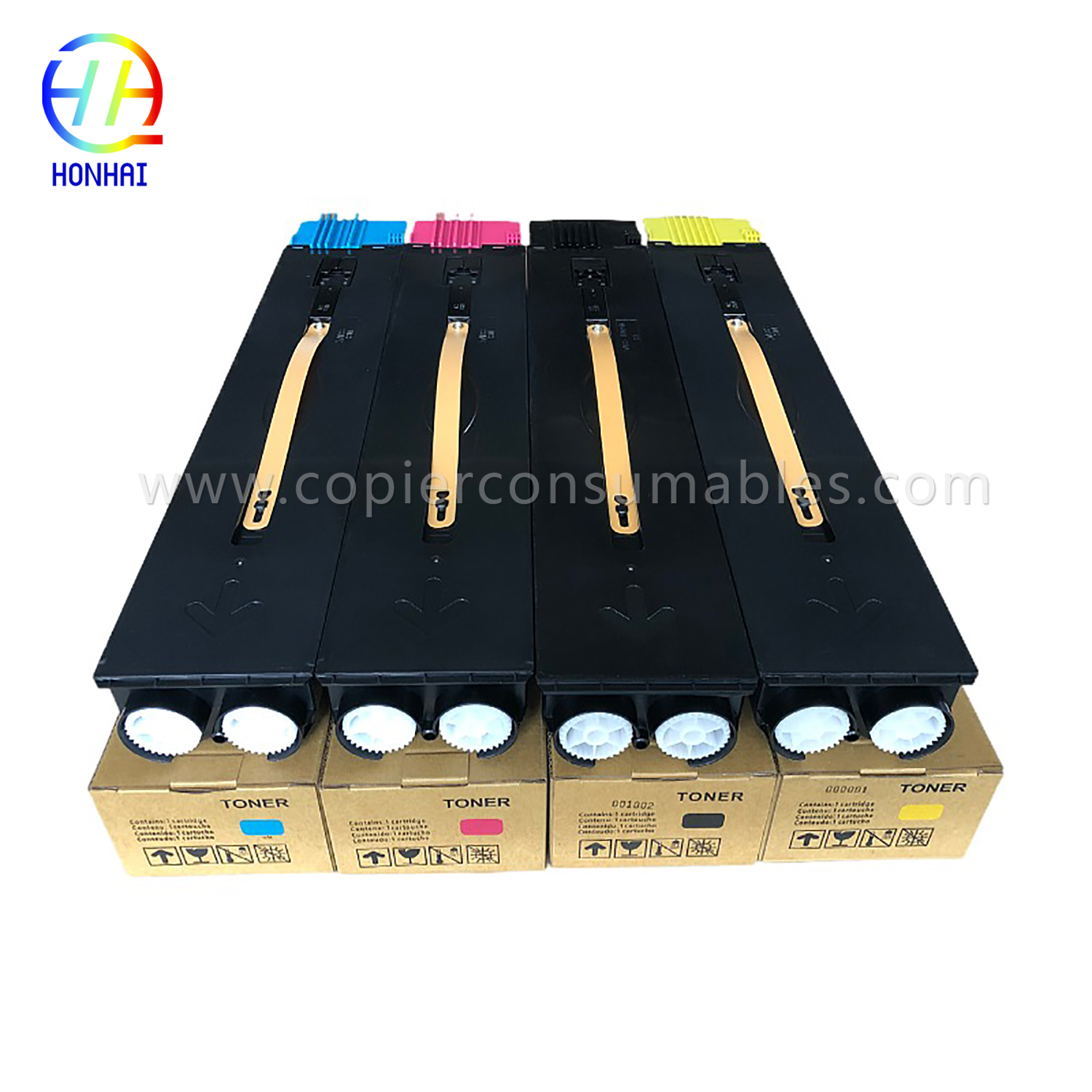 Toner Cartridge pikeun Xerox 700I 770 Warna C75 Pencét J75 (006R01383 006R01384 006R01385 006R01386)