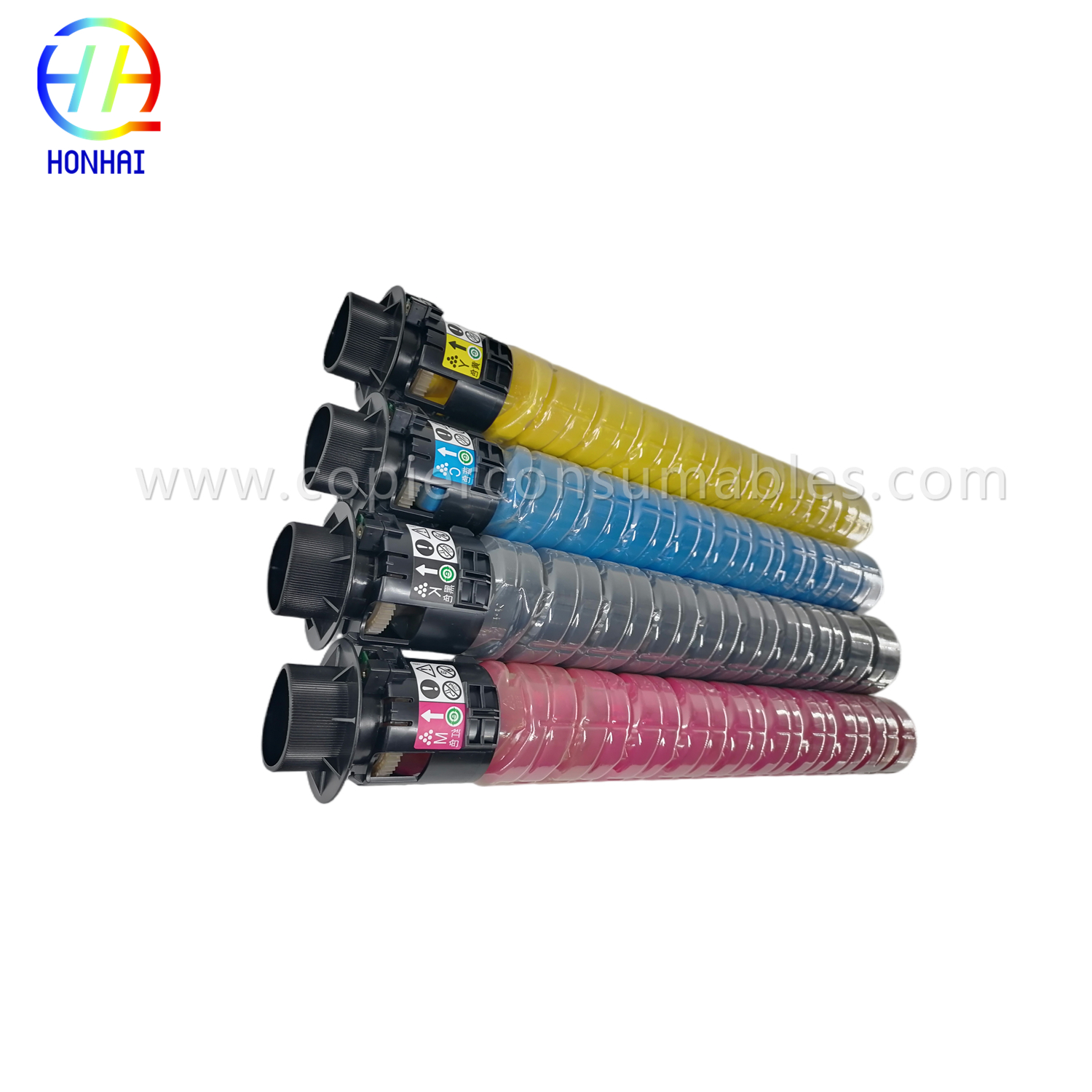 Σετ κασετών τόνερ CMYK Γνήσια πούδρα για Ricoh 842257 842256 842255 842258 IM C3500 C3000 C3500 (4)