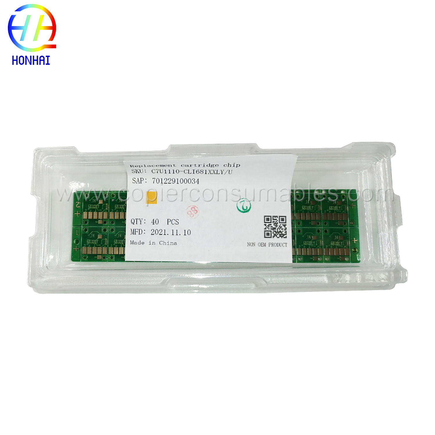 Cartridge Chip (Y) for Canon 671 681 686 681XL (1) 拷贝