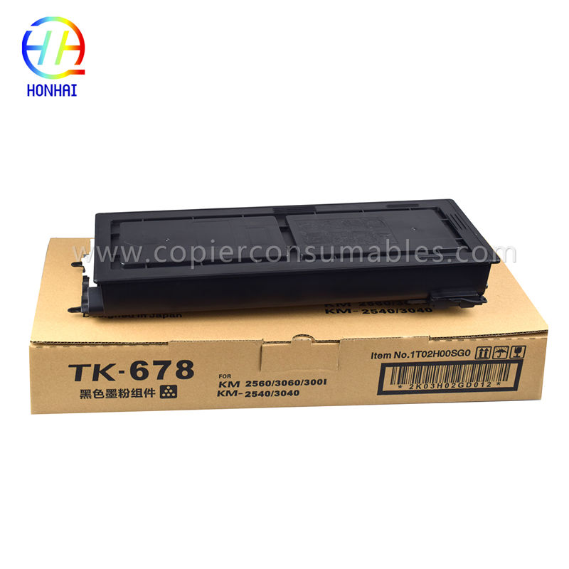 Kyocera KM 2560 3060 3001 2540 3040 TK-678 için Toner Kartuşu