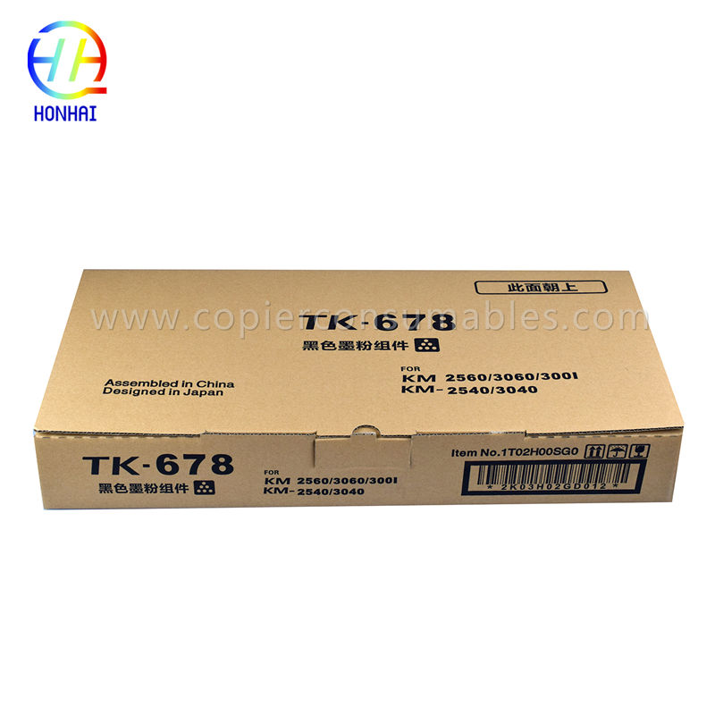 Kyocera KM 2560 3060 3001 2540 3040 TK-678 အတွက် Toner Cartridge