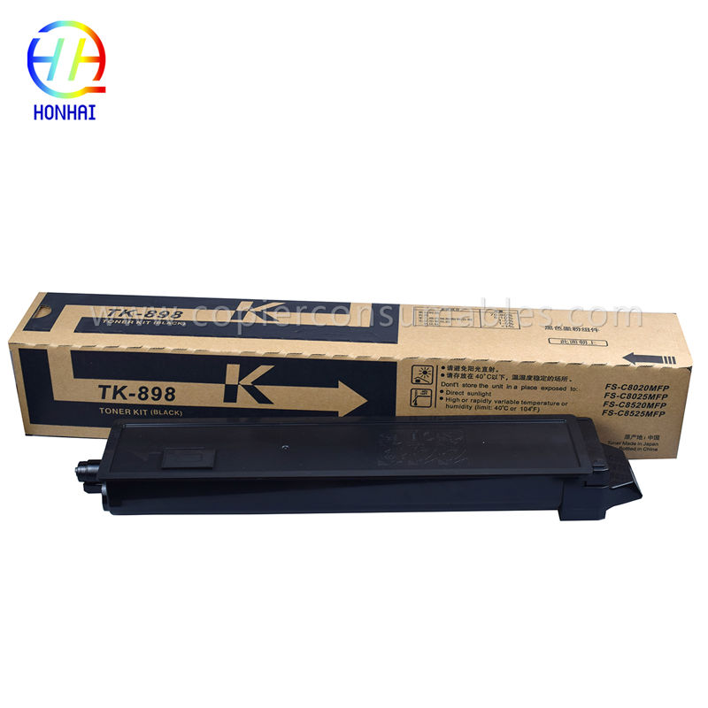 Toner Cartridge kanggo Kyocera KM FS-C8020MFP C8025MFP C8520MFP C8525MFP TK-898