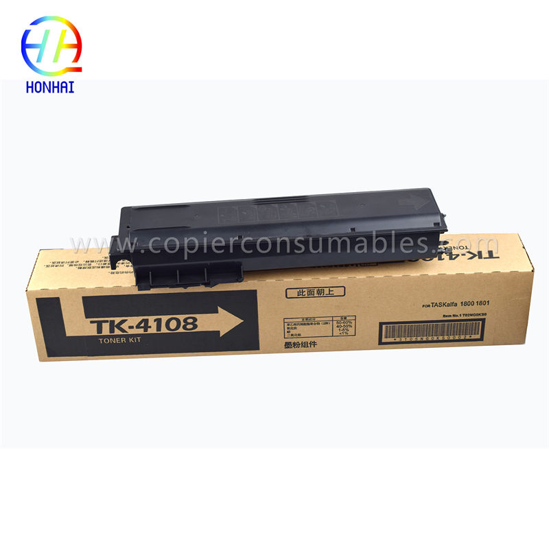 Cartucho de toner para Kyocera TASKalfa 1800 2200 1801 TK-4108 TK4108