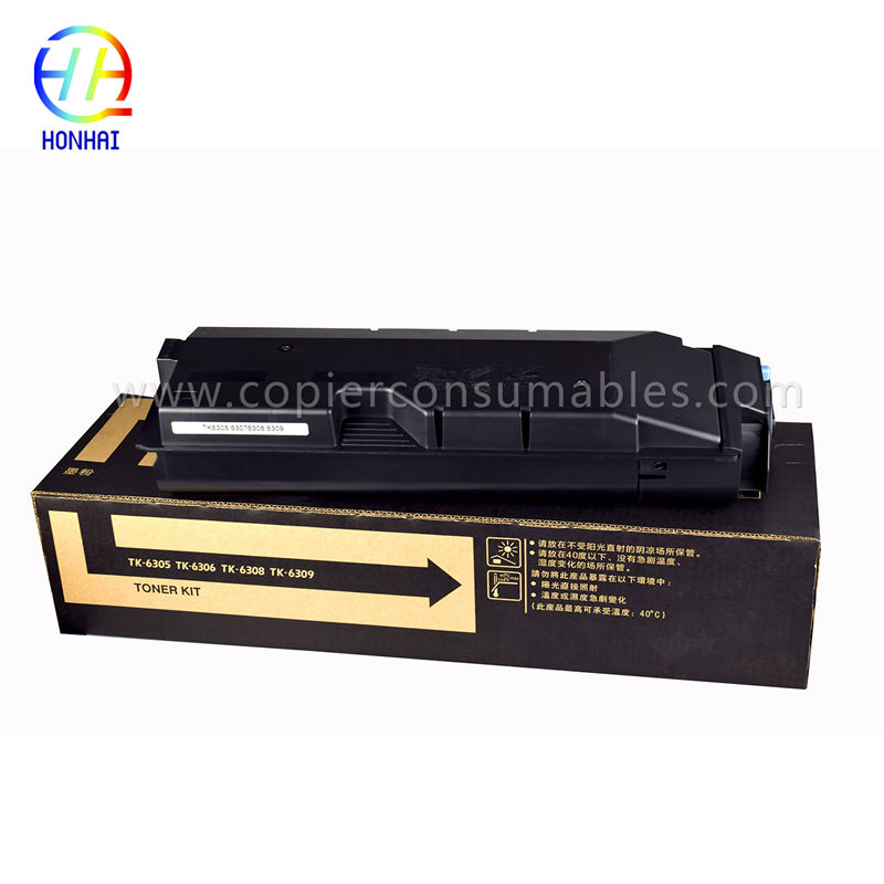 Tau tshaj Dub tshuab luam ntawv Toner Cartridge rau Kyocera TK-6305 rau Kyocera tshuab luam ntawv TK-6307 TK-6308 TK-6309 TASKalfa 3500i 4500i 5500i 3501i 5501i