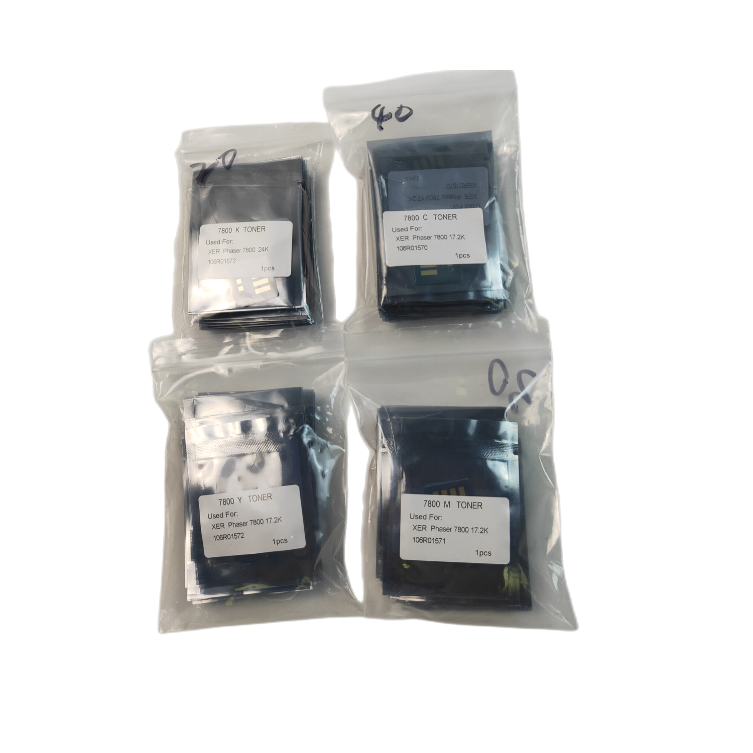 Toner Chip (set) for Xerox Phaser 7800 106R01573 106R01570 106R01571 106R01572 Chip (2)_副本